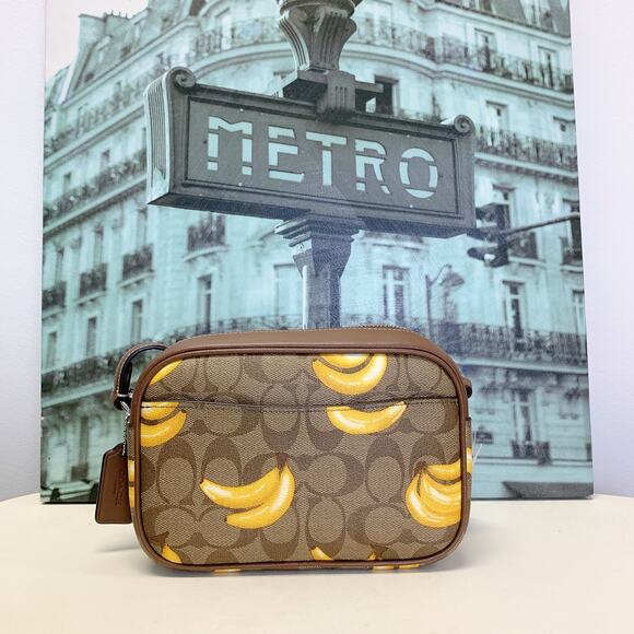 Coach CR175 Mini Jamie Camera Bag In Signature Canvas With Banana - Picture 4 of 6